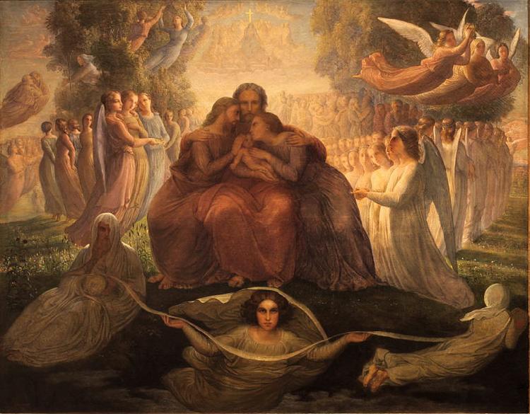 Louis Janmot Divine generation oil painting picture